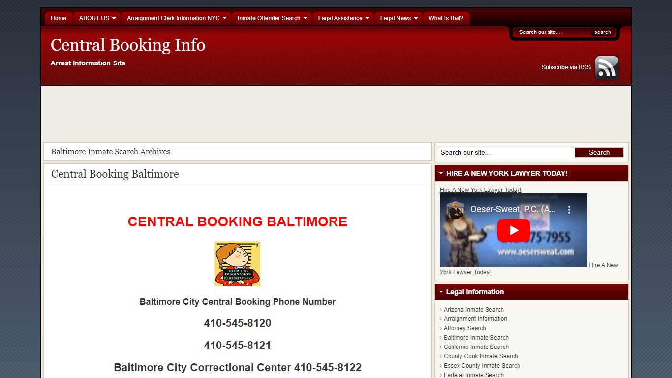 Baltimore Inmate Search | Central Booking Info